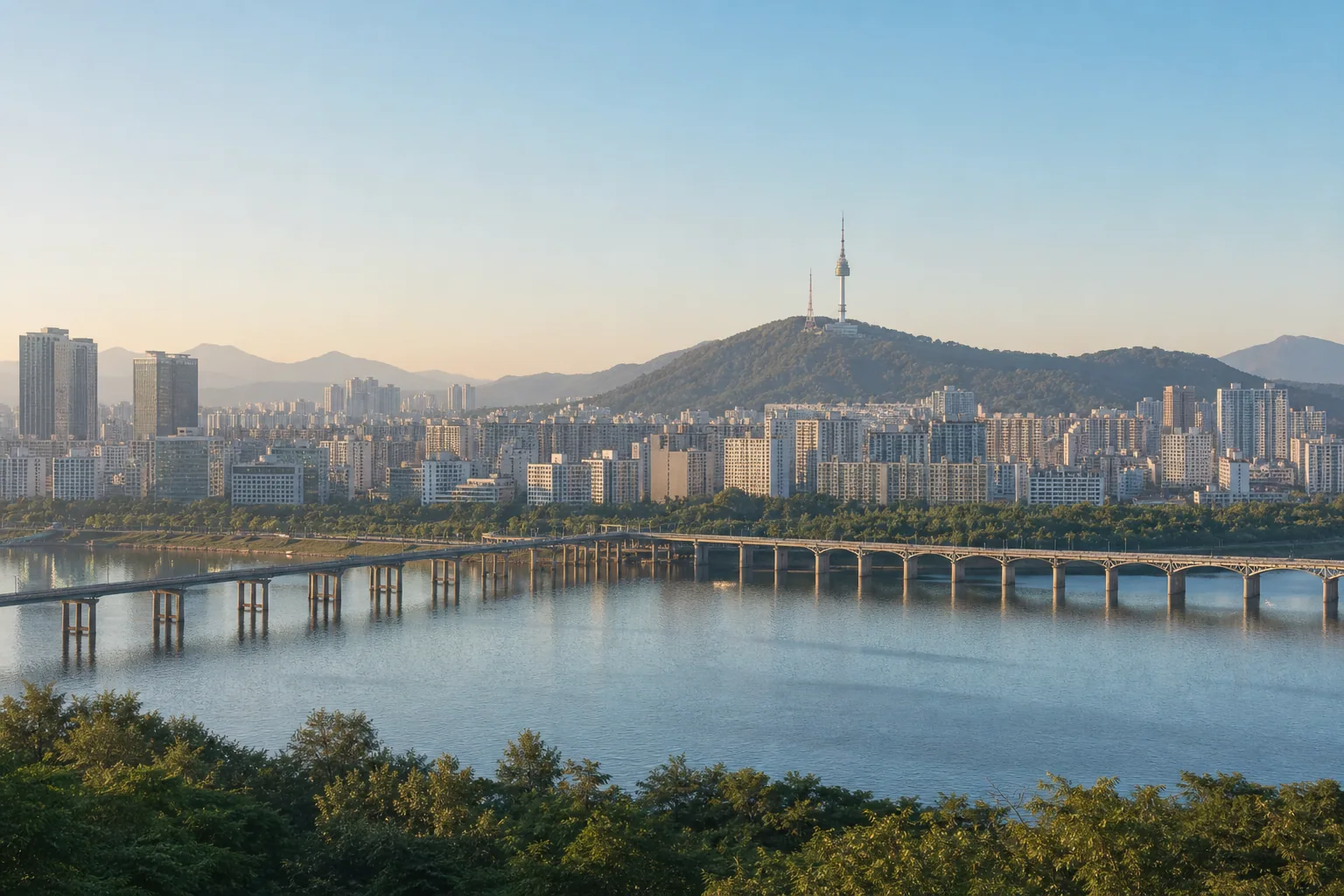 서울 지역을 대표하는 도시와 자연 풍경